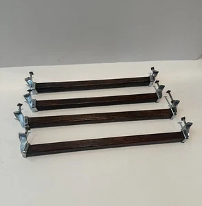 4 Vintage Antique Wooden Metal Flower Detail Drawer Cabinet Pulls Handles - Picture 1 of 4