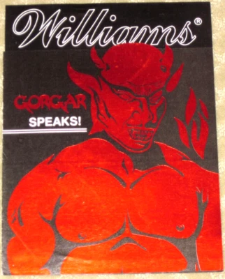 Gorgar Williams Pinball Flyer / Brochure / Ad - Hard to Find / - Image 1 of 3