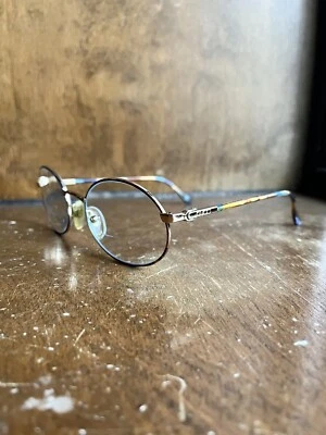 Gafas Gucci Vintage GG 1321 Azul Tortuga Marrón Oro Rosa Monturas 135mm Foto 1 de 4