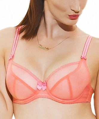 Claudette Orange Soda Strawberry Plunge Bra Dessous Lingerie Sexy Comfortable - Image 1 of 4