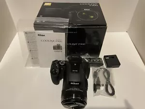 Mint Nikon COOLPIX P900 Black 16MP Digital Camera - Picture 1 of 13
