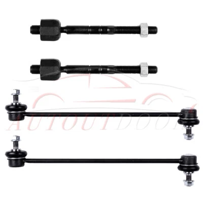 Set Of 4 Fit For 2003-2008 Mini Cooper Front Inner Tie Rods Sway Bar Links Kit - Image 1 of 4