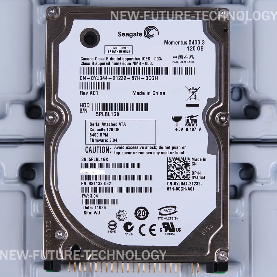 For Seagate ST9120822A Momentus 5400.3 120GB 2.5" IDE HDD 5400 RPM - Image 1 of 1