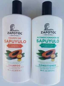 Zapotol Original Shampoo & Conditioner Sapuyulo enriched with Argan Oil 16 oz ea - Picture 1 of 2