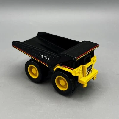 2020 Tonka Hasbro Diecast Black & Yellow Mini 3.5" Dump Truck Basic Fun - Image 1 of 4