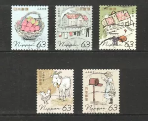 JAPAN 2020 BRIEFSCHREIBTAG 63 YEN COMP. SET MIT 5 BRIEFMARKEN FEIN GEBRAUCHTER ZUSTAND - Bild 1 von 4
