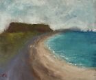 Original Oil Painting Seascape 12 Ins X 10 Ins UK Dorset Artist CHRISTINE INGRAM
