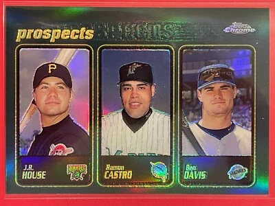 2001 Topps Chrome J.R. House/Ramon Castro/Ben Davis Prospects Retrofractor #294 - Image 1 of 2