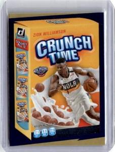 2020-21 Panini Donruss Crunch Time Zion Williamson #9 Insert Pelicans SP Duke - Picture 1 of 2