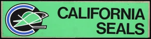 Oakland California Seals RARE 1967/68 Hockey Bumper Sticker Vintage NHL decal - Picture 1 of 2