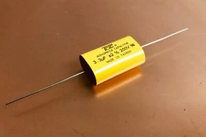 10X AUDIOPHILER MYLAR KONDENSATOR 3,3uF x 250V TRUE VAC CROSSOVER FILTER, TAIWAN - Bild 1 von 1