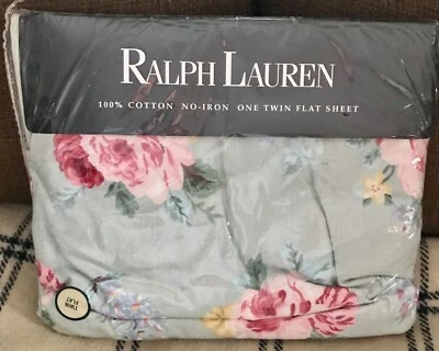 RALPH LAUREN COTTAGE LANE TWIN FLAT SHEET - Image 1 of 3