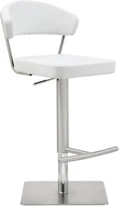 Whiteline Modern Living Maureen Bar Stool White - Picture 1 of 8
