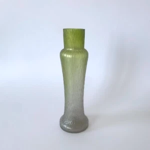 Loetz Kralik Style Iridescent Green Blown Glass Art Nouveau Vase - 1900s - Picture 1 of 16
