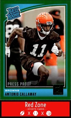 2018 Donruss - #341 Antonio Callaway NM. - Image 1 of 2