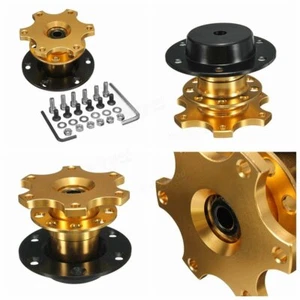 Universal Car Steering Wheel Quick Release HUB Racing Adapter Snap Off Boss Kit - Picture 1 of 1