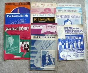 10 Vintage Noten - Nobody's Darlin - I Hear a Waltz - Moonlight Madonna - Bild 1 von 6