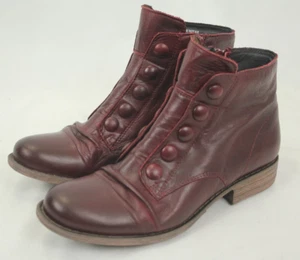 MIZ MOOZ LOUISE WOMEN'S REDDISH BROWN STEAMPUNK DESIGN BOOTIES SIZE 8 US VGC! - Bild 1 von 8