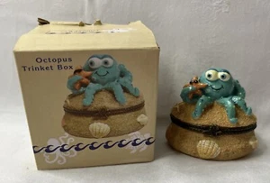 New Cute Cracker Barrel Octopus Trinket Stash Box Jewelry Case Catch Tray - Picture 1 of 9