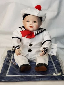 Yolanda’s Picture Perfect Babies MATTHEW Sailor Baby Porcelain Doll NEW IN BOX - Picture 1 of 8