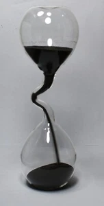 Blown Art Glass Sand Timer 30-60 second 1 Minute Hourglass Glass Art Sculpture - Picture 1 of 23