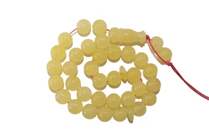 ISLAMIC 33 PRAYER BEADS 15.7gr 9mm GENUINE BALTIC AMBER TASBIH MISBAHA NEW N6 - Picture 1 of 8
