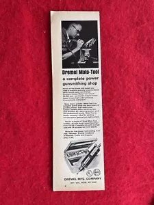 Anuncio impreso vintage 1969 Dremel Moto-Tool anuncio de armería - Imagen 1 de 6