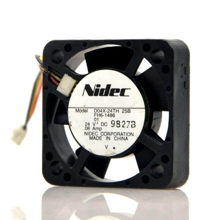 NIDEC D04X-24TH 25B Copier cooling fan DC24V 0.08A 40*40*10mm 3pin - Image 1 of 3