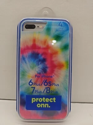 Protect Onn Phone Case for iPhone 6 Plus 7 Plus 8 Plus Slim Tie-Dye NEW - Image 1 of 2