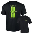 Licensed Ford Mustang Green Racing Stripe T-Shirt