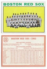 1963 and 1964 Topps Baseball Team Cards - Excellent Condition - You Pick