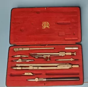 E.O. Richter & Co Precision P Va Zeichenwerkzeuge Vintage seltene 1950er Jahre Box - Bild 1 von 2