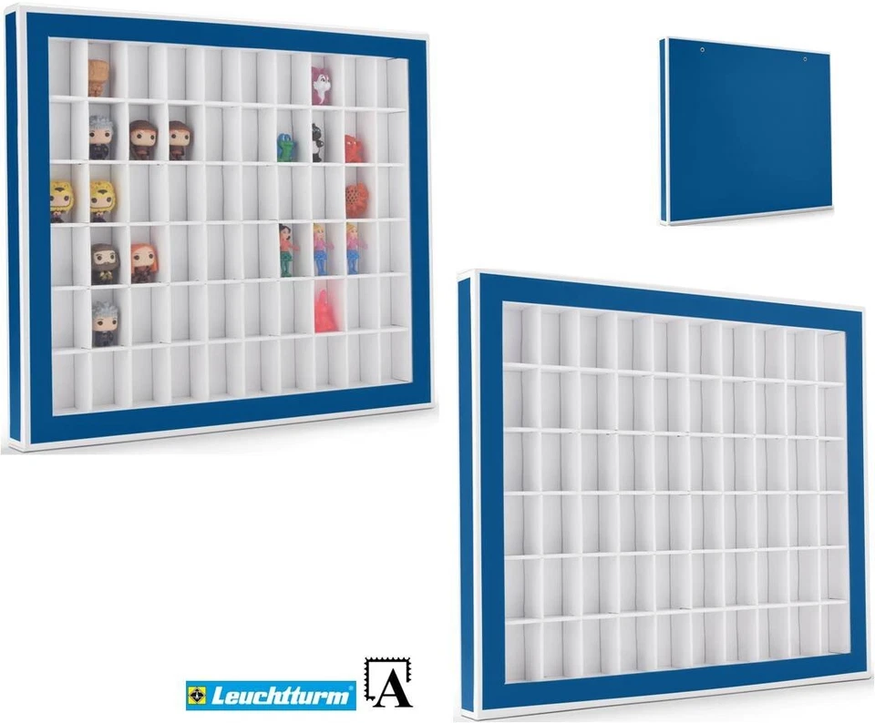 Sammelbox Setzkasten Blau für 60 Ü-Ei Figuren oder anderes Leuchtturm 344051 - Bild 1 von 1