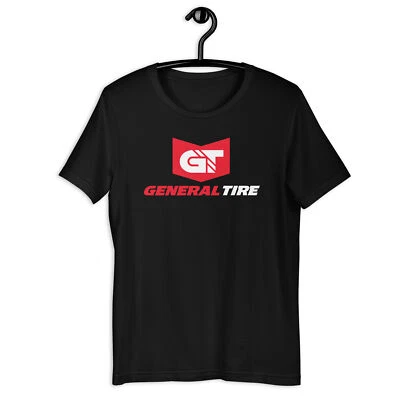 General Tire Logo Unisex Tee Black & Navy S-5XL Motorsport - Image 1 of 4