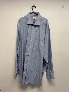 ETON LS SHIRT PURE COTTON IN BLUE CHECK SIZE 18.5 EUR 47 BNWOT (S706) - Picture 1 of 5