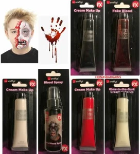 Fake Blood & Make Up Zombie Fancy Dress Horror Halloween Theatre Play Drama Lot - Picture 1 of 10