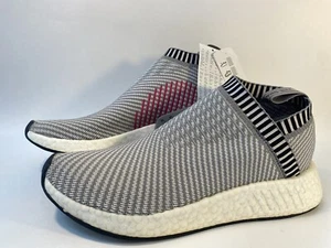 NEW Adidas NMD CS2 Primeknit Dark Grey Shock Pink 2017 w/ Tags Sz 9 - Picture 1 of 5