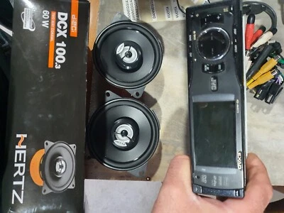 Autoradio Divx JVC KD-AVX11 Con 2 Casse Hertz Dcx100 - Immagine 1 di 4