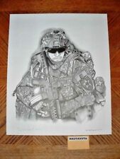 2nd Division US Army Soldier Drawn Art Poster Jim McDonnel 2010 #28/150 Signed
