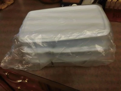 Contenedor delgado Tupperware Snack Stor - Juego de 3 - Azul Lt - Nuevo en paquete Foto 1 de 3