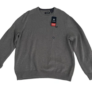 Chaps Men’s Sweater XL Gray Crewneck Pullover The Original NWT - Picture 1 of 10