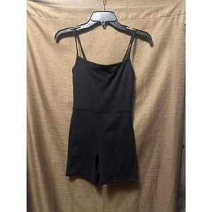 Aritzia Wilfred Free Freestyle 5” Romper Jersey Sweat Wicking Black Size XS - Picture 1 of 6