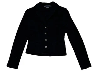 Abrigo Chaqueta Ralph Lauren 100% Lana de Cordero 4 Botones Azul Para Mujer Talla Pequeña - Imagen 1 de 12
