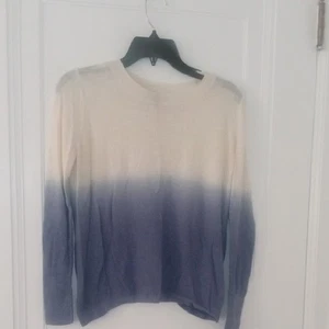 Creme und Blau Ombre Pullover XSmall Banana Republic - Bild 1 von 2