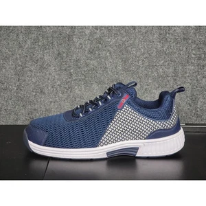 Orthofeet Edgewater Men's 9.5 4E Wide Navy Blue Mesh Athletic Shoes Walking Fit - Picture 1 of 9