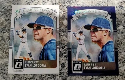 Panini Donruss Optic Diamond Kings 2016 púrpura y holograma Evan Longoria #27 B Foto 1 de 4