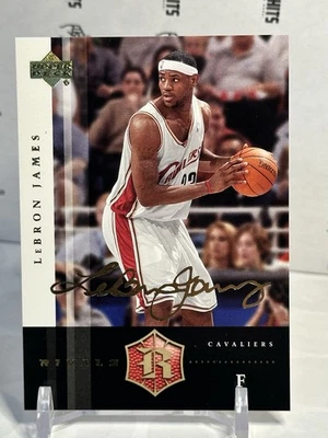 2004 UPPER DECK RIVALS LEBRON JAMES GOLD PARALLEL #13 CAVALIERS SP Mint - Image 1 of 2