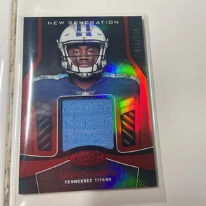 Camisetas Corey Davis 2017 certificadas Panini - nueva generación púrpura espejo 10/10 - Imagen 1 de 2