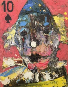 Pintura abstracta original óleo sobre lienzo 7x9 pulgadas por Anastasiya Kimachenko - Imagen 1 de 1