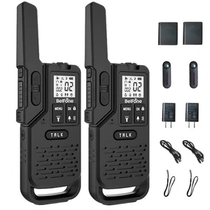 Two Long Range Walkie Talkies-20 Channels Professional Two Way Radio,IP54 Wat... - Picture 1 of 8